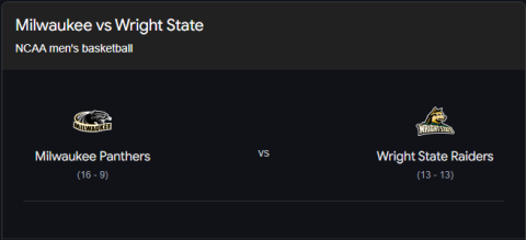 Wright State vs. Milwaukee 